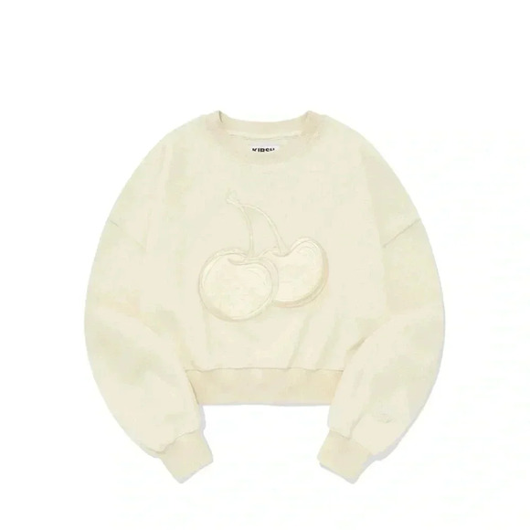 KIRSH BIG CHERRY TERRY
NAPPING CROP SWEATSHIRT Size S - Picture 2 of 6